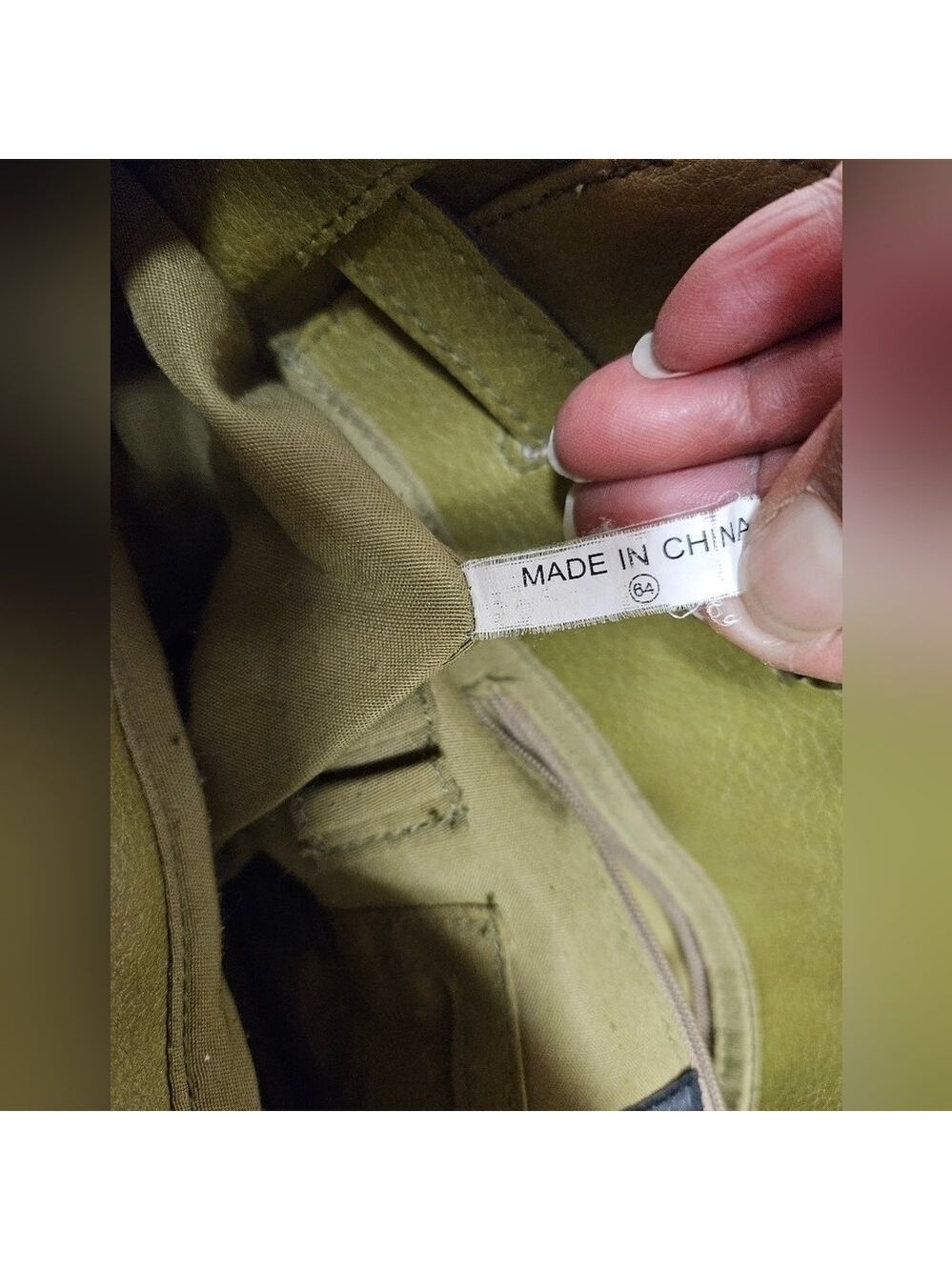 Bueno Olive Green Large Satchel Bag - Picture 5 of 11